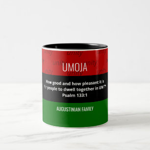 Tasse 2 Couleurs UMOJA Unité personnalisée Kwanzaa