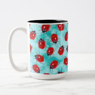Tasse 2 Couleurs Un ami du jardin de Ladybug a jeté sur l'aqua