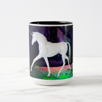 Tasse 2 Couleurs Un aperçu d'un café/thé/cacao à la licorne