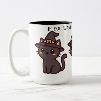 Tasse 2 Couleurs Un chat portant un chapeau pour les amateurs de ch