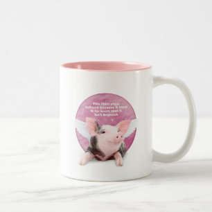 Tasse 2 Couleurs Un cochon d'Inde croyait