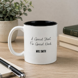Tasse 2 Couleurs Un cœur spécial pour l'éducateur spécialisé