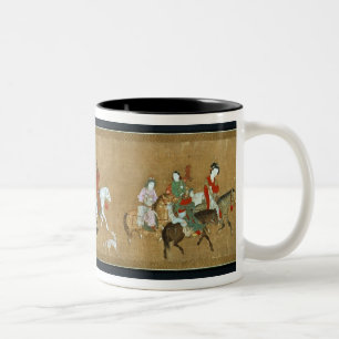 Tasse 2 Couleurs Un convoi de Mongoles, Chinois, XIVème siècle