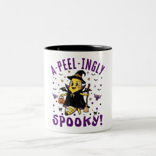 Tasse 2 Couleurs Un design banane d'Halloween Éffrayant