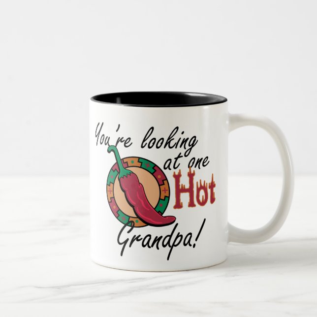 Tasse 2 Couleurs Un grand-papa chaud (Droit)