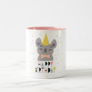 Tasse 2 Couleurs Un joyeux anniversaire Koala