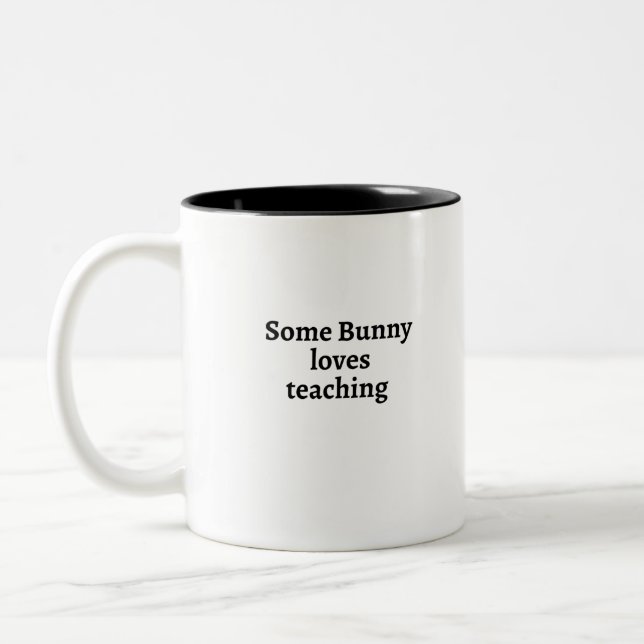 Tasse 2 Couleurs Un lapin adore enseigner (Gauche)