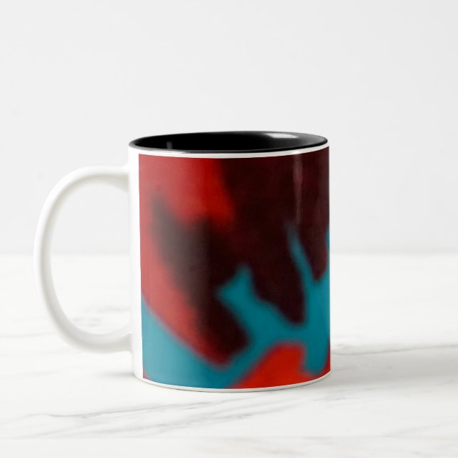 Tasse 2 Couleurs Un morceau abstrait de tissu (Gauche)