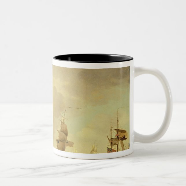 Tasse 2 Couleurs Un navire amiral anglais sous la voile facile dans (Droit)