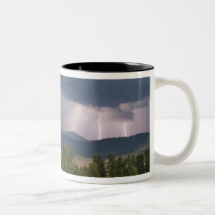 Tasse 2 Couleurs Un orage a produit des éclairs dans le Jocko