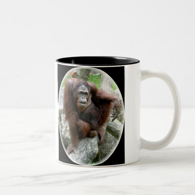 Tasse 2 Couleurs Un orang-outan très bel (Droit)