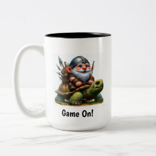 Tasse 2 Couleurs Un petit guerrier nome Poster avec sa tortue