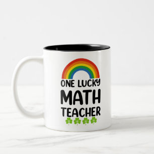 Tasse 2 Couleurs Un professeur de mathématiques chanceux à la Saint