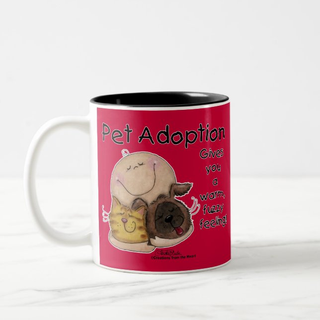 Tasse 2 Couleurs Un Sentiment Chaud Et Fou ! (Gauche)