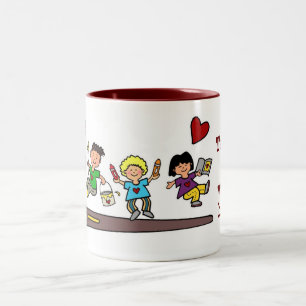 Tasse 2 Couleurs Un travail de coeur