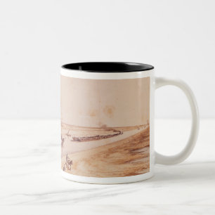 Tasse 2 Couleurs Un vapeur de palette turc allant le canal de Suez