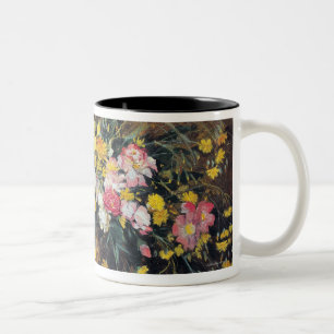 Tasse 2 Couleurs Un vase de fleurs