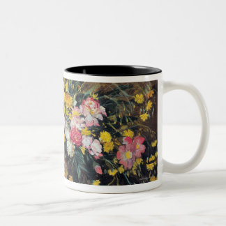Tasse 2 Couleurs Un vase de fleurs