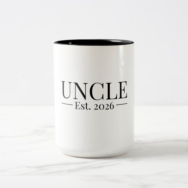 Tasse 2 Couleurs Uncle Established 2026 (Centre)