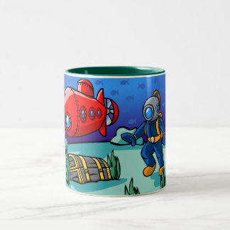 Tasse 2 Couleurs Une aventure sous-marine