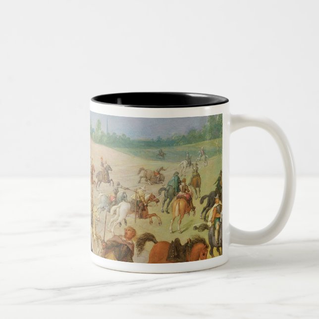 Tasse 2 Couleurs Une cavalerie luttent (Droit)