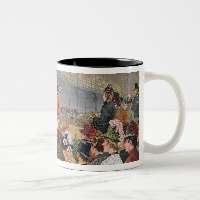 Tasse 2 Couleurs Une course de cheval, 1886 (Droit)