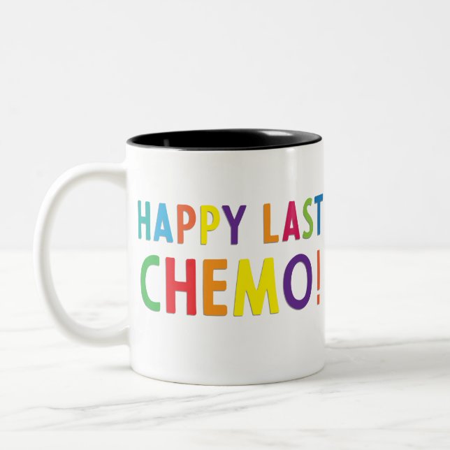 Tasse 2 Couleurs Une dernière chimio heureuse (Gauche)