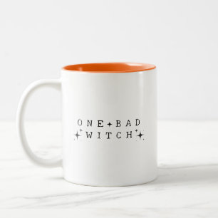 Tasse 2 Couleurs Une drôle de mauvaise sorcière Halloween moderne