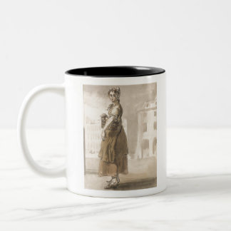 Tasse 2 Couleurs Une fille avec un panier d'oranges - Paul Sandby -