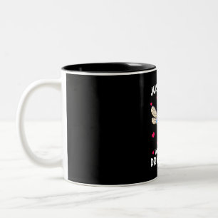 Tasse 2 Couleurs Une fille qui aime les libellules