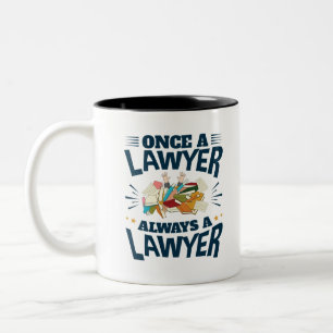 Tasse 2 Couleurs Une fois avocat toujours avocat