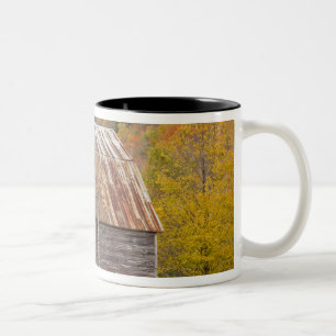 Tasse 2 Couleurs Une grange dans les montagnes vertes du Vermont. H