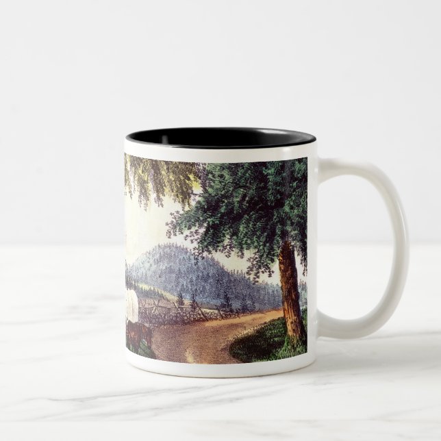 Tasse 2 Couleurs Une halte par le bord de la route (Droit)
