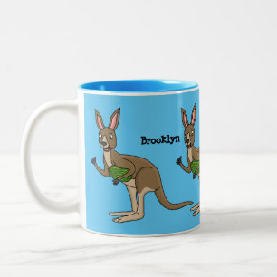 Tasse 2 Couleurs Une jolie illustration de kangourou australien