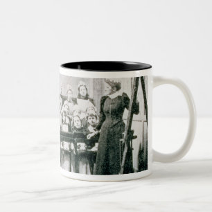Tasse 2 Couleurs Une leçon en la Science domestique (photo de b&w)