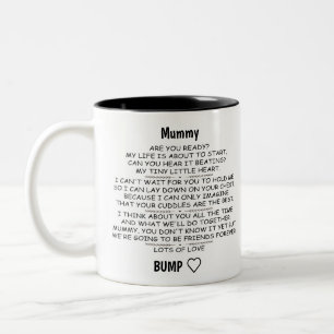 Tasse 2 Couleurs Une maman personnalisée à être de Baby Bump No