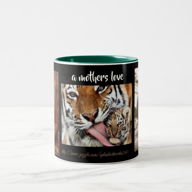 Tasse 2 Couleurs "Une mère aime" (Centre)