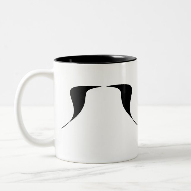 Tasse 2 Couleurs Une moustache par jour (Gauche)