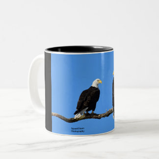 Tasse 2 Couleurs Une paire d'aigle chauve
