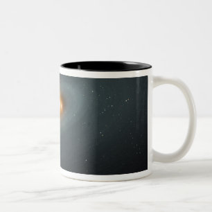Tasse 2 Couleurs Une paire d'étoiles serrée et un disque environnan