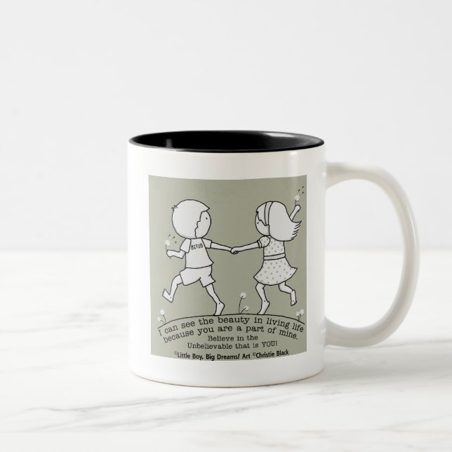Tasse 2 Couleurs Une partie de ma vie (Droit)
