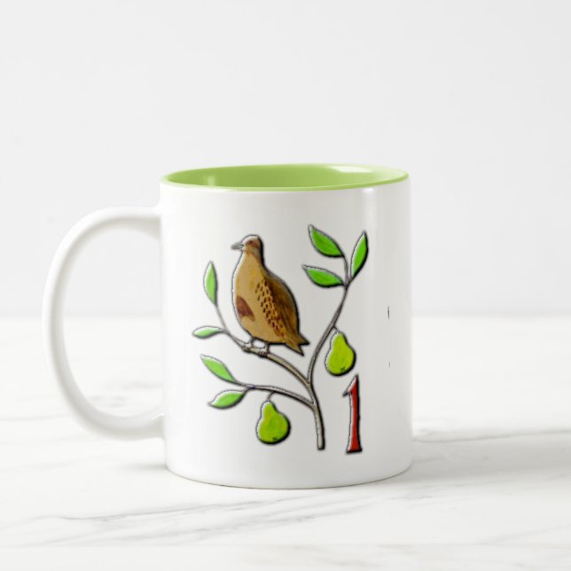 Tasse 2 Couleurs Une perdrix dans un poirier (Gauche)