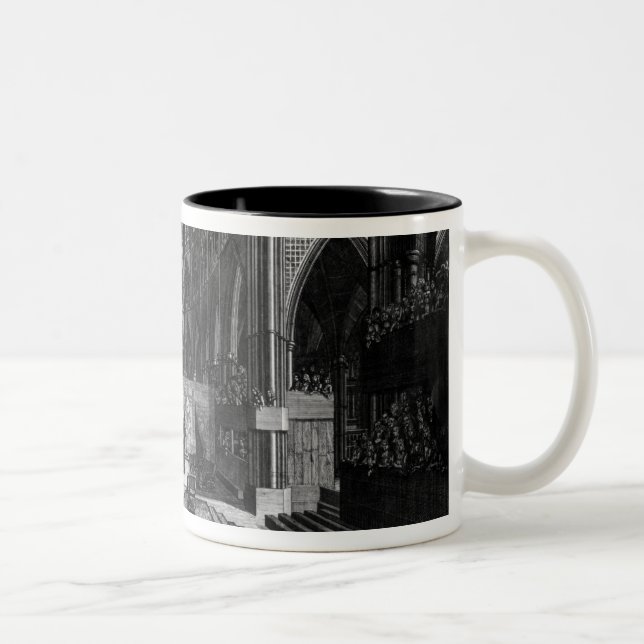 Tasse 2 Couleurs Une perspective de l'église collégiale d'intérieur (Droit)