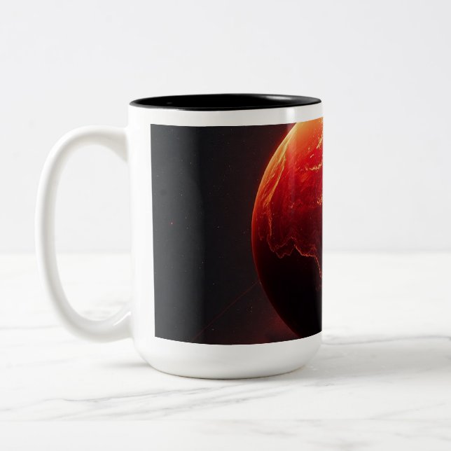Tasse 2 Couleurs Une planète rouge stupéfiante (Gauche)