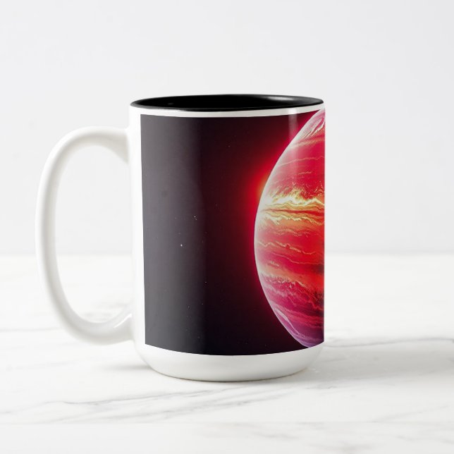 Tasse 2 Couleurs Une planète rouge vif (Gauche)
