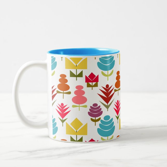 Tasse 2 Couleurs Une pléthore de grosses fleurs (Gauche)