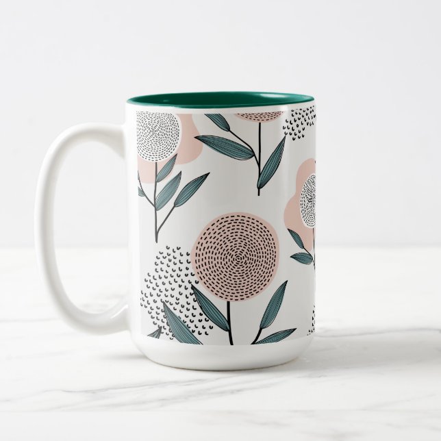 Tasse 2 Couleurs Une rose (Gauche)