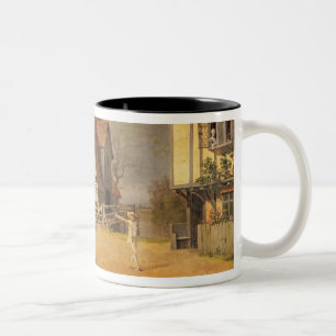 Tasse 2 Couleurs Une scène "de la domestique du moulin", 1765