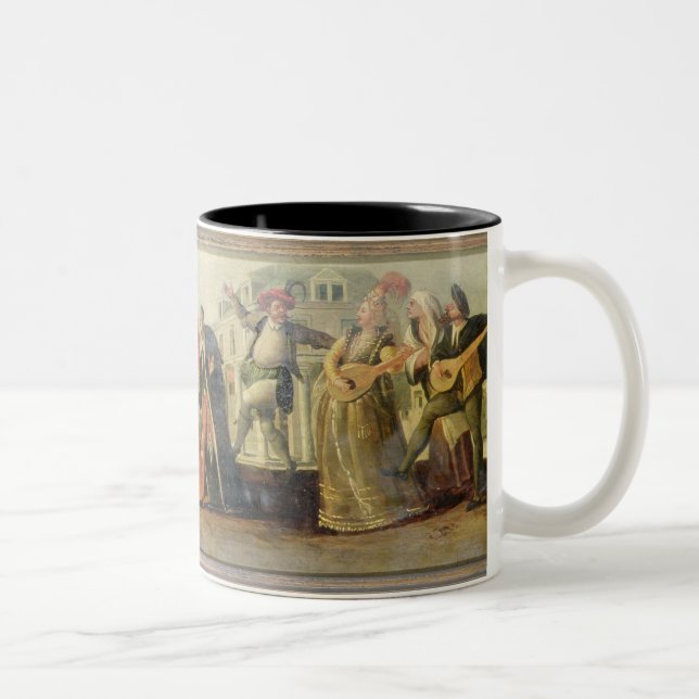 Tasse 2 Couleurs Une troupe de Commedia Dell'Arte avant une (Droit)