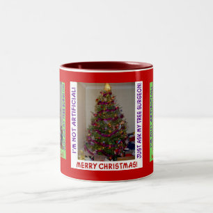 Tasse 2 Couleurs Une vraie boue d'arbre de Noël